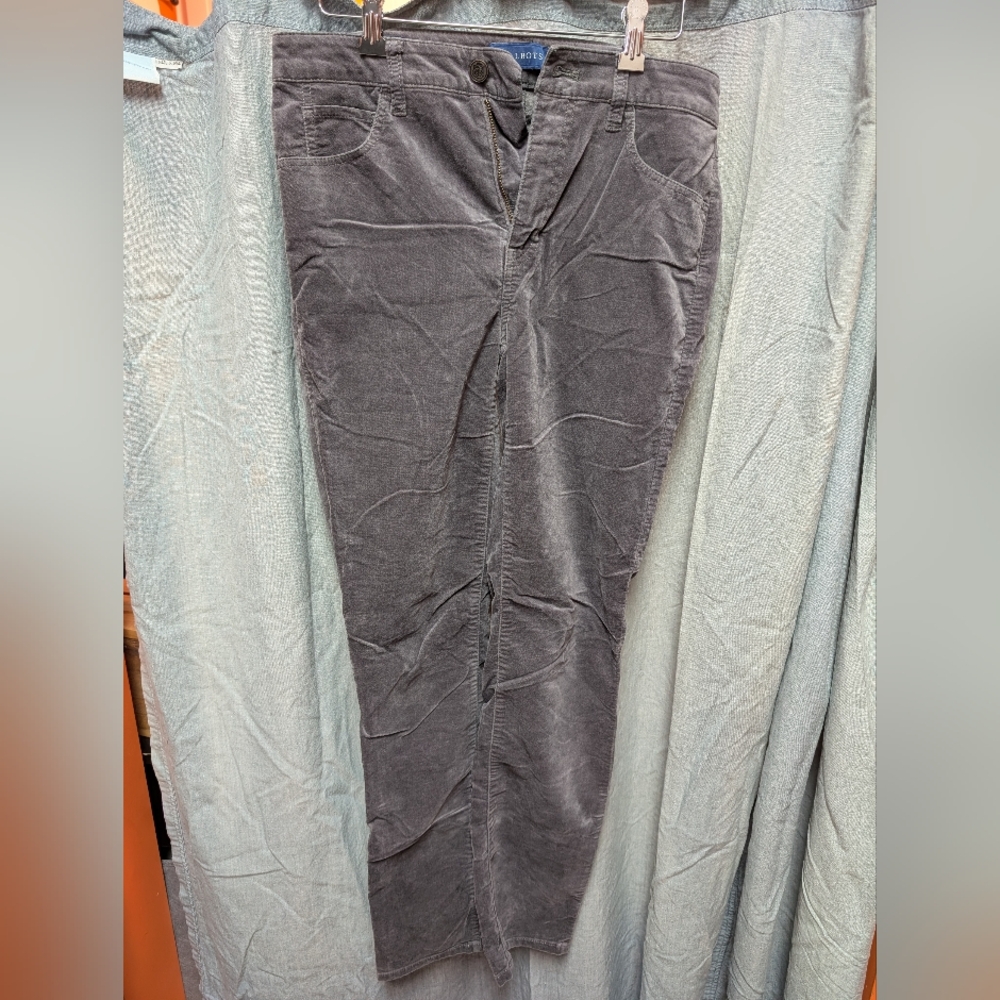 Talbots Women's Charcoal Corduroy Pants